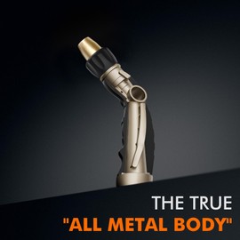 RESTMO High Pressure Hose Nozzle Sprayer, Heavy Duty Brass Head, Metal Water Hose Nozzle for Car Washing, Garden Cleaning, Lawn and Plant Watering, Adjustable Thumb Flow Control, 4 Spray Patterns