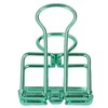 19mm 80pcs Binder Clips Strong Clamping Force Metal Hollow Tail