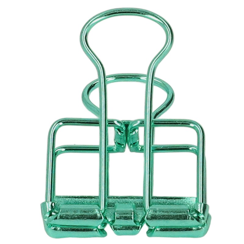19mm 80pcs Binder Clips Strong Clamping Force Metal Hollow Tail