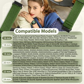 TumpCez - Quick Release Elastic Nylon Watch Straps - Band Width- 16mm 18mm 19mm 20mm 22mm 24mm Watch Straps -Choose Colour & Width