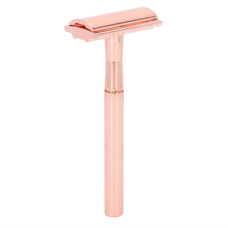 Men Manual Razor Zinc Alloy NonSlip CloseFitting DoubleSided Blade Shaving