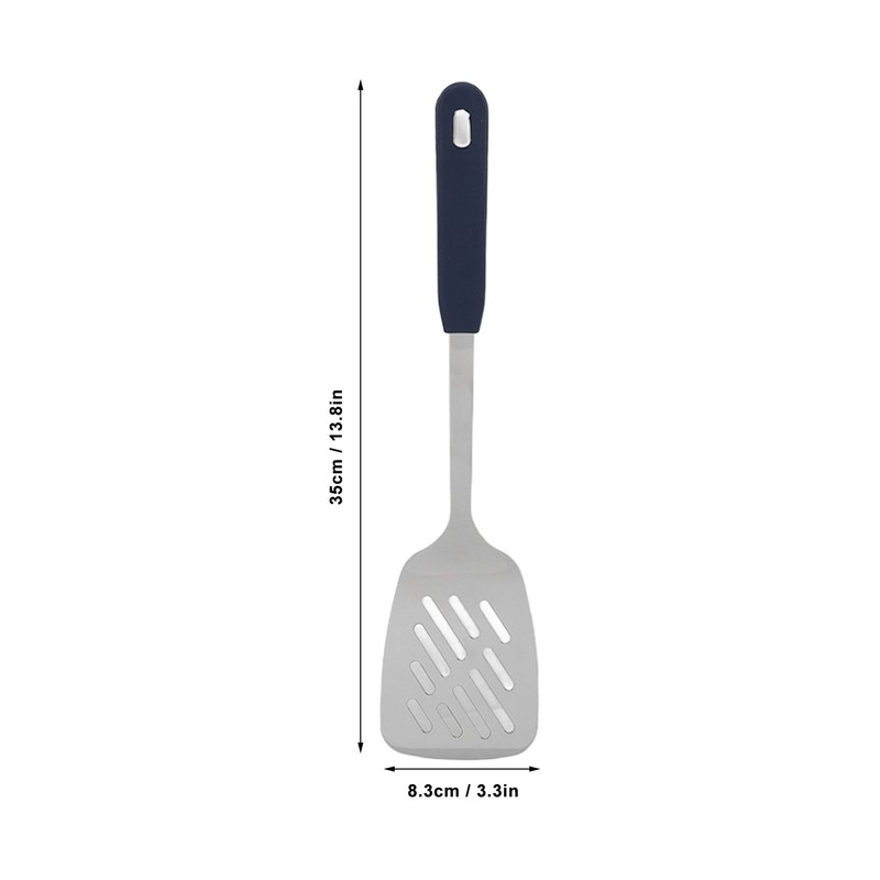 Cooking Spoon Rustproof Smoothly 304 Stainless Steel Spatula Skid Resistant