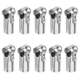 eoere 10 Sets T Pipe Connector for 1-3/8" x 1-3/8" Fence Pipe, Chain Link Fence Clamp, Stainless Steel