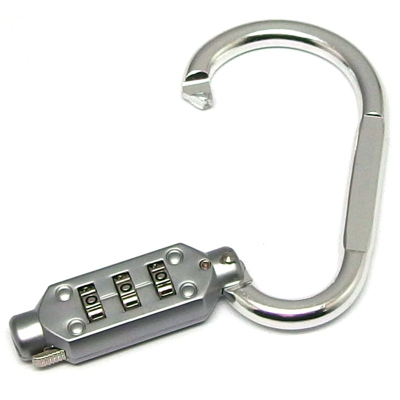 Kontec Dial-Type Lock, D-Lock, Silver, Small