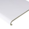 180mm White UPVC Bullnose Window Board/Cill Cover 1.25m Long 9mm