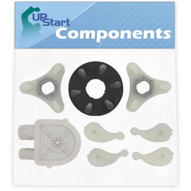 3363394 Washing Machine Pump & 285753A Washer Motor Coupler & 80040 Agitator Dogs Replacement for Kenmore 11082872320 Washer - Compatible Water Pump Assembly, Motor Coupling Kit & Agitator Dogs