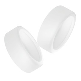 Silicone Case Compatible for Oura Ring Gen3 Protector Cover, Soft Elastic Anti-Scratch Case for Oura Ring Gen 3 Cover (2*White, M Size for 11 12 13)