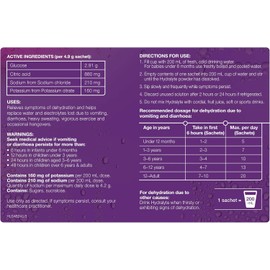 Hydralyte Apple & Blackcurrant Electrolyte Powder - 10 Pack