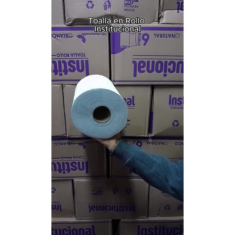 INSTITUCIONAL Rollo de Papel para manos - Pack - 6