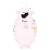 Hudson Baby Infant Girls Bodysuit, Short and Sock, Bonjour Paris,