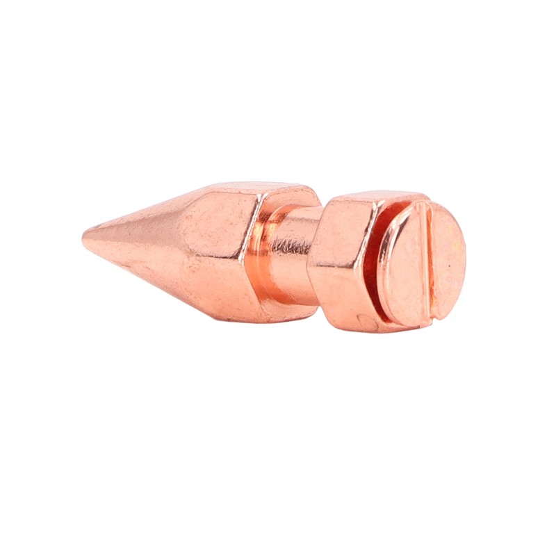 5Pcs Clothing Spikes 8x26mm Hex Rose Gold Strong Copper Punk