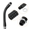 PATIKIL 4.7 Inch Microphone Gooseneck M10 Flexible Arm Extension Black