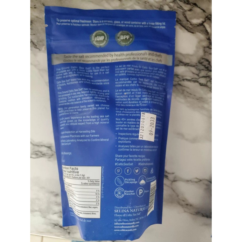 Celtic Sea Salt 2 Celtic Sea Salt Fine Ground Vital