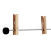LeTOMA - High-quality steel photo rope with rustic wooden clips