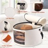 Suzile 4 Pack Large Round Foldable Hat Box for Women