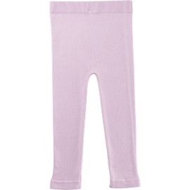 Silky Toes Baby Leggings, Toddler Seamless Panty Soft Cotton Knit Pants for Girls and Boys Lavender