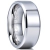 King Will BASIC 8mm Stainless Steel Ring Polished Plain Beveled