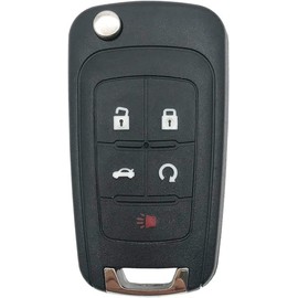 Horande Folding Flip Replacement Key Fob Cover Case fit for Chevy Malibu Camaro Cruze Impala Equinox Sonic Terrain Keyless Entry Key Fob Shell