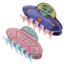 FOMIYES Pack of 2 Cute Alien Shaped Hair Clips, Hair Accessories for Women, Funny and Decorative Hair Clips, Thin Hair, Hair Clips