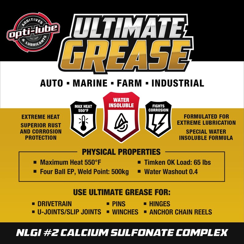 Opti-Lube Ultimate Multi-Purpose Grease: 14oz Tube