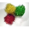 PETFAVORITES Bushy Sparkle Ball Cat Toy, Interactive Glitter Pom Pom