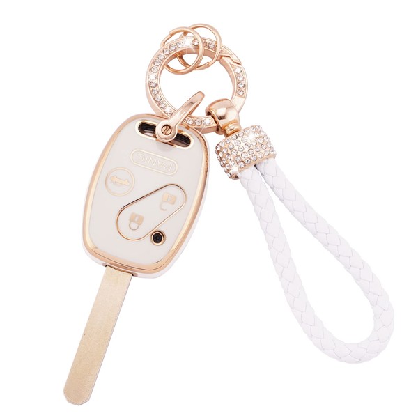 EKALA for Honda Key Fob Cover with Keychains Lanyard, 4