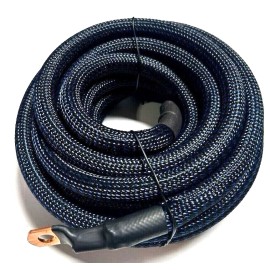 225 Battery Relocation Kit 1/0 ga OFC COPPER 12' Blue/Blk+ 3' Black Snakeskin Wiring