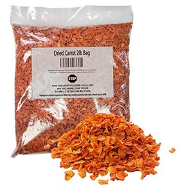 Dried Carrots 2 Pounds Bulk-Heat Sealed in a Poly Bag-Dehydrated Dried Vegetables
