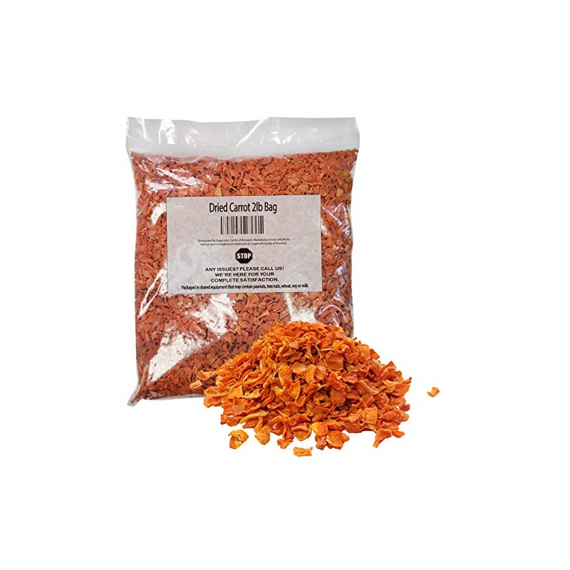 Dried Carrots 2 Pounds Bulk-Heat Sealed in a Poly Bag-Dehydrated