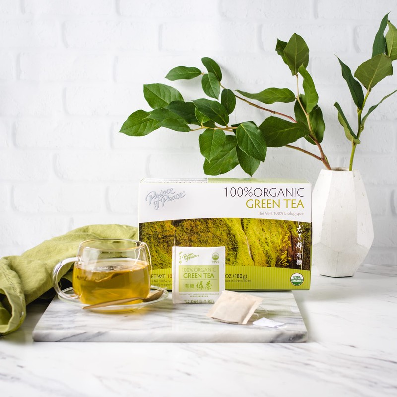 Prince of Peace Organic Green Tea, 100 Tea Bags –