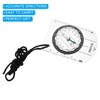 PATIKIL Orienteering Compass, Hiking Backpacking Compass with Declination Scale Map