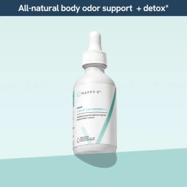 Liquid Chlorophyll Drink Mint Flavor Vegan Detox Supplement Daily Cleanse Gut Health Fresh Breath Support Immune Wellness Herbal Liquid Drops