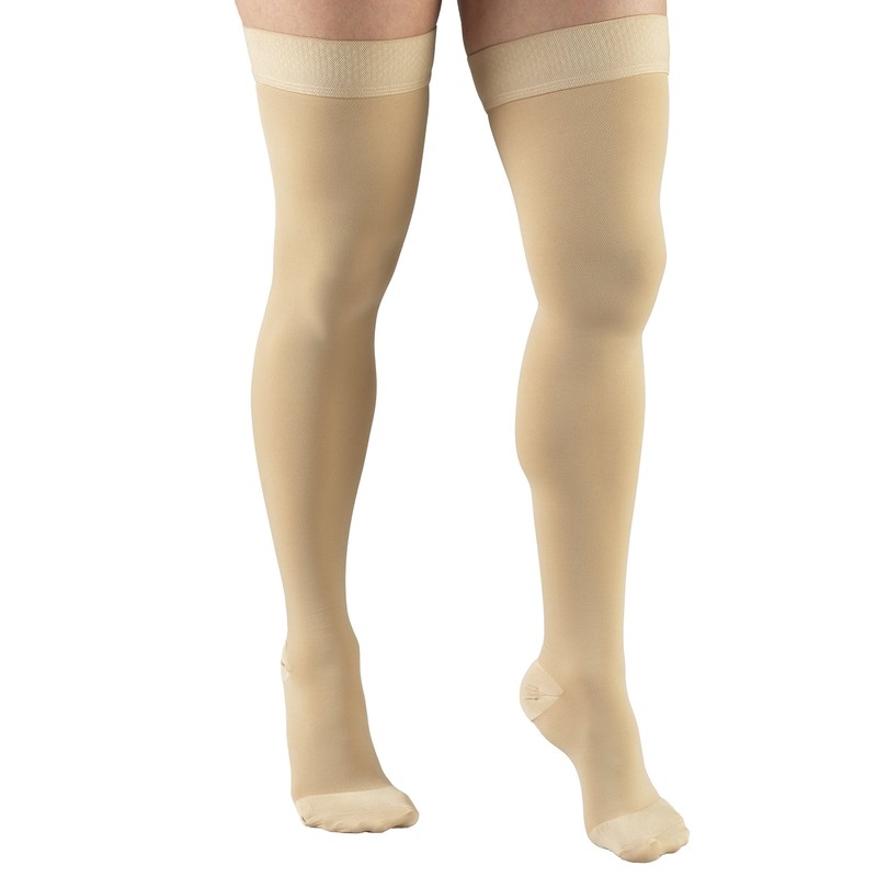 Truform 30-40 Mmhg Compression Stockings For Men And Women, Thigh