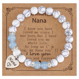 HUTIMY Nana Bracelet Gifts for Grandma Birthday from Grandkids Jewelry Custom Women Nana Gift
