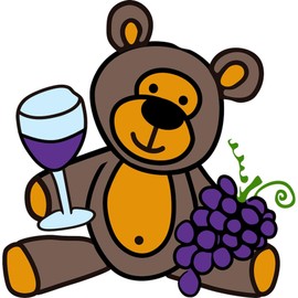 CafePress Wine Teddy Bear Memory Keepsake Jewelry Box, 5"x5"x3.75"