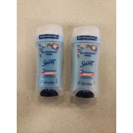 Secret 2-Secret White Peach Deodorant Aluminum-Free 2.4 oz ~ Free Shipping