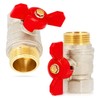 Ball Valve with Butterfly Handle Pack Nut Female Thread 1/2