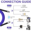 100FT Sewer Jetter Kit for Pressure Washer 1/4" NPT Drain