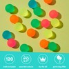 THE TWIDDLERS 120 Mini Neon Rubber Balls Bouncy Balls for
