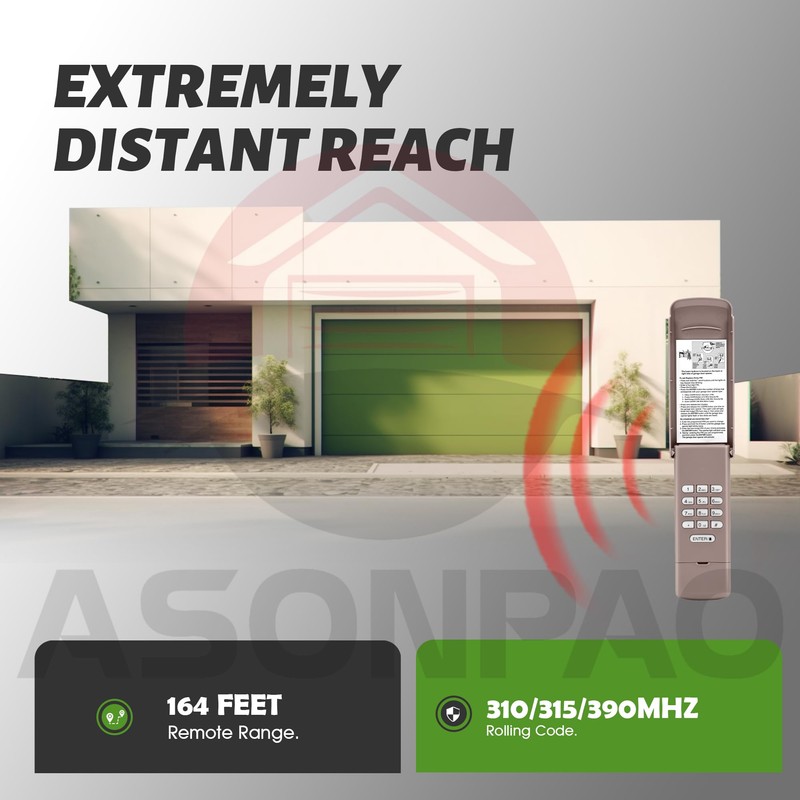878Max Universal LiftMaster Garage Door Opener Keypad【12 Year Warranty】