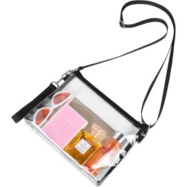 Bagenius Clear Purse Stadium Approved Clear Bag with Removable Straps for Work Sporting