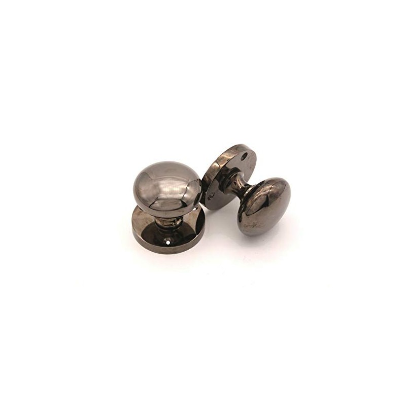 Infinity Decor Black Nickel Victorian Latch Round Mortice Door Knobs