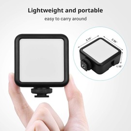 Portable RGB Video Light with 70 LED's, Compatible with Sony Cyber-Shot DSC-RX100 IV, Adjustable Color Temperature, and Long-Lasting Rechargeable Battery
