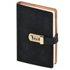 Husalsea Password Book, Lockable Diary, Notebook With Lock Retro, Journal