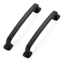 Ravinte Decor 30 Pack Cabinet Handles Arch Cabinet Pulls - 5 Inch Drawer Pulls Black Kitchen Cabinet Handles Curved Dresser Handles Solid Cabinet Door Handles for Kitchen Cabinet Hardware