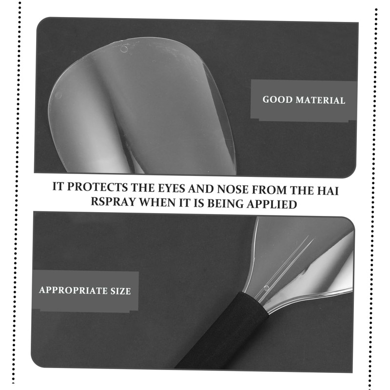 Baluue 4Pcs Hairdressing Shield Portable Mask for Hair Cutting Slip