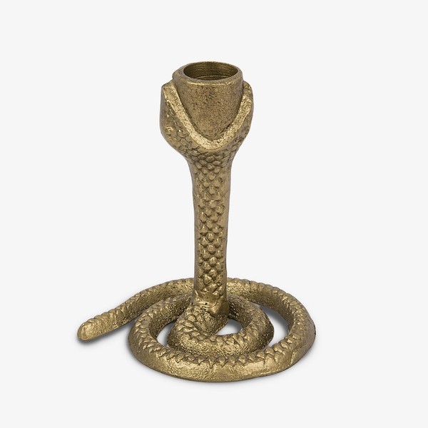 Luminara Brass Wrought Iron Snake Taper Holder for Luminara Flameless