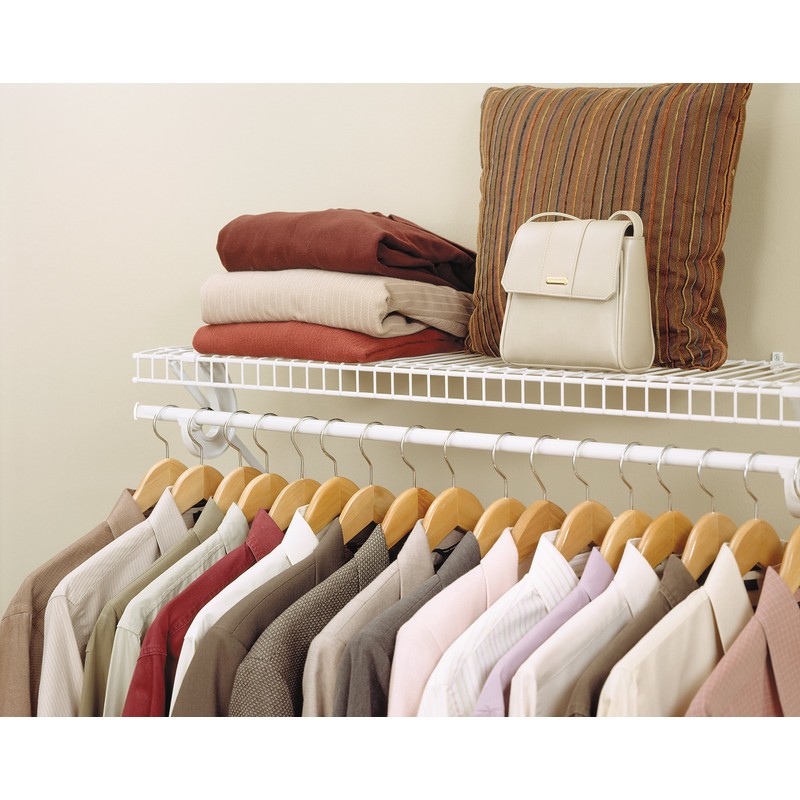 ClosetMaid 5631 SuperSlide Ventilated Shelf Kit with Closet Rod, 4-Foot