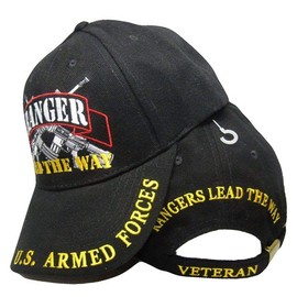 Trade Winds U.S. Army Ranger Lead The Way Armed Forces Black Hat Cap CP00135