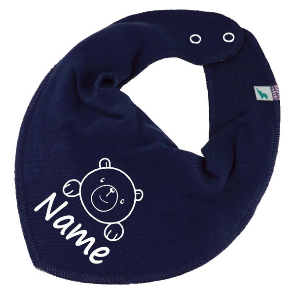Bear Scarf with Name or Text Personalised for Baby or